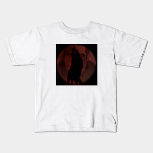 Dracula Blood Moon Wolf (Claes Bang) Kids T-Shirt